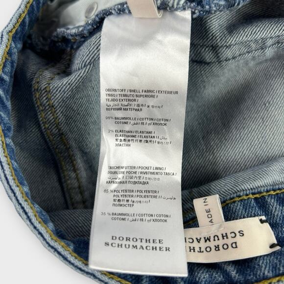 Dorothee Schumacher Slim Straight Cropped Medium Wash Jeans Size 1 XS - Picture 6 of 10